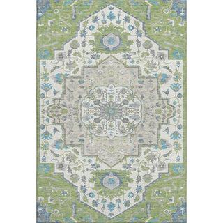 Piper Looms Mayfield Oriental AMF985 Aloe Machine Washable Area Rug main image