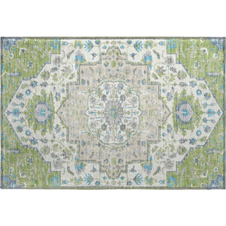 Piper Looms Mayfield Oriental AMF985 Aloe Machine Washable Area Rug Scatter Main Image