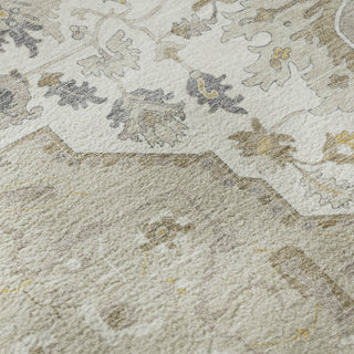Piper Looms Mayfield Oriental AMF985 Beige Machine Washable Area Rug Swatch Image