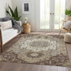 Piper Looms Mayfield Oriental AMF985 Chocolate Machine Washable Area Rug Lifestyle Image Feature