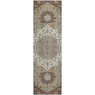 Piper Looms Mayfield Oriental AMF985 Chocolate Machine Washable Area Rug Runner Main Image