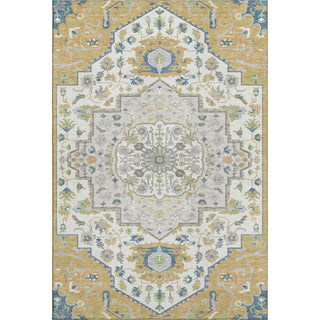 Piper Looms Mayfield Oriental AMF985 Gold Machine Washable Area Rug main image