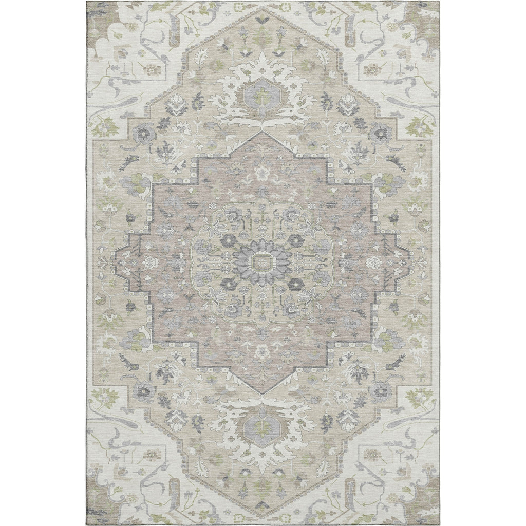 Piper Looms Mayfield Oriental AMF985 Ivory Machine Washable Area Rug main image