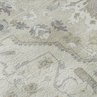 Piper Looms Mayfield Oriental AMF985 Ivory Machine Washable Area Rug Swatch Image