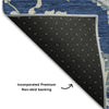 Piper Looms Mayfield Oriental AMF985 Navy Machine Washable Area Rug Backing Image