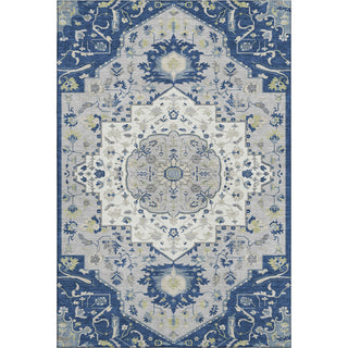 Piper Looms Mayfield Oriental AMF985 Navy Machine Washable Area Rug main image