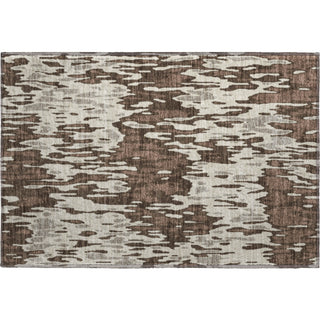 Piper Looms Mayfield Stripes AMF986 Brown Machine Washable Area Rug Scatter Main Image