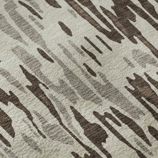 Piper Looms Mayfield Stripes AMF986 Brown Machine Washable Area Rug Swatch Image
