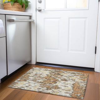 Piper Looms Mayfield Stripes AMF986 Copper Machine Washable Area Rug Scatter Lifestyle Image Feature