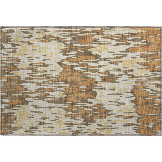 Piper Looms Mayfield Stripes AMF986 Copper Machine Washable Area Rug Scatter Main Image