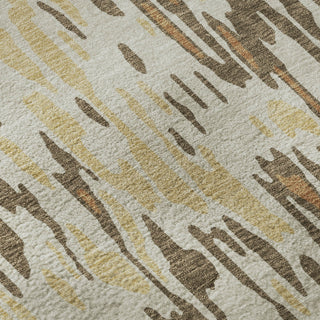 Piper Looms Mayfield Stripes AMF986 Copper Machine Washable Area Rug Swatch Image