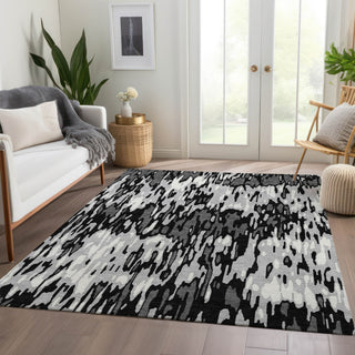 Piper Looms Mayfield Stripes AMF986 Gray Machine Washable Area Rug Lifestyle Image Feature