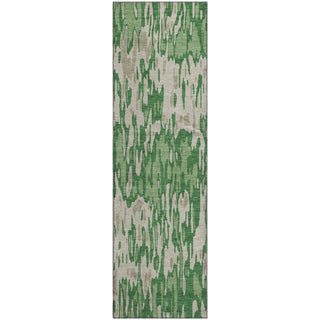Piper Looms Mayfield Stripes AMF986 Green Machine Washable Area Rug Runner Main Image