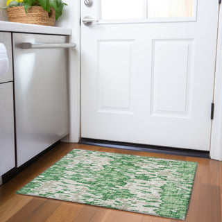 Piper Looms Mayfield Stripes AMF986 Green Machine Washable Area Rug Scatter Lifestyle Image Feature