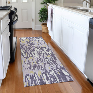 Piper Looms Mayfield Stripes AMF986 Purple Machine Washable Area Rug Runner Lifestyle Image Feature