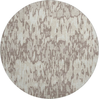 Piper Looms Mayfield Stripes AMF986 Putty Machine Washable Area Rug Round Main Image