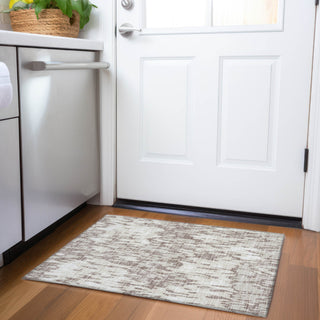 Piper Looms Mayfield Stripes AMF986 Putty Machine Washable Area Rug Scatter Lifestyle Image Feature