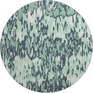 Piper Looms Mayfield Stripes AMF986 Sage Machine Washable Area Rug Round Main Image