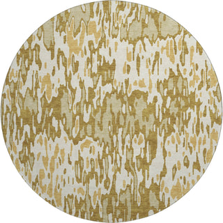 Piper Looms Mayfield Stripes AMF986 Wheat Machine Washable Area Rug Round Main Image