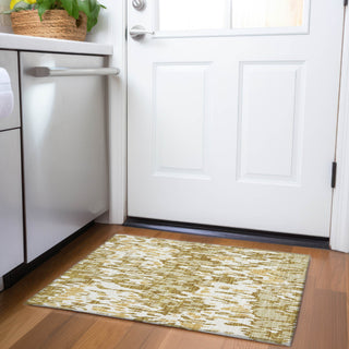 Piper Looms Mayfield Stripes AMF986 Wheat Machine Washable Area Rug Scatter Lifestyle Image Feature