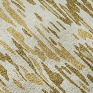 Piper Looms Mayfield Stripes AMF986 Wheat Machine Washable Area Rug Swatch Image