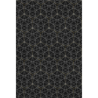 Piper Looms Mayfield Geometric AMF987 Black Machine Washable Area Rug main image
