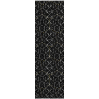 Piper Looms Mayfield Geometric AMF987 Black Machine Washable Area Rug Runner Main Image