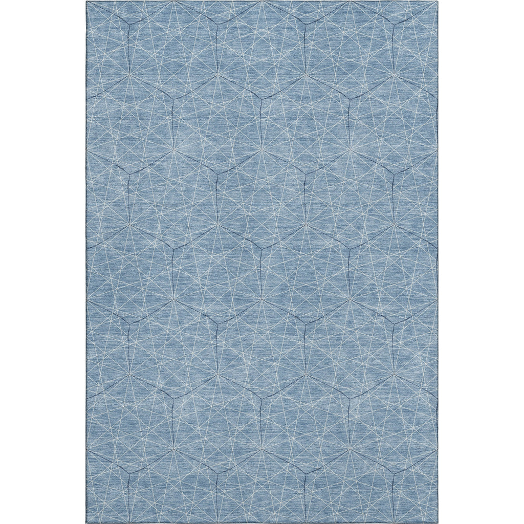 Piper Looms Mayfield Geometric AMF987 Denim Machine Washable Area Rug main image