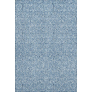Piper Looms Mayfield Geometric AMF987 Denim Machine Washable Area Rug main image