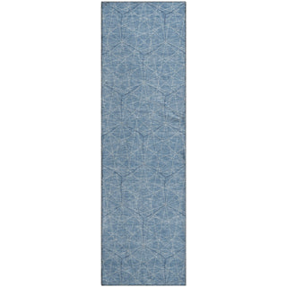 Piper Looms Mayfield Geometric AMF987 Denim Machine Washable Area Rug Runner Main Image