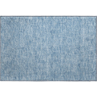 Piper Looms Mayfield Geometric AMF987 Denim Machine Washable Area Rug Scatter Main Image