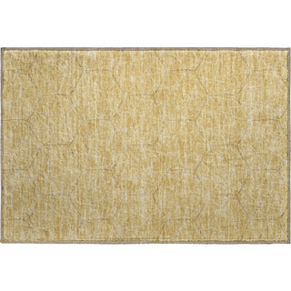 Piper Looms Mayfield Geometric AMF987 Gold Machine Washable Area Rug Scatter Main Image
