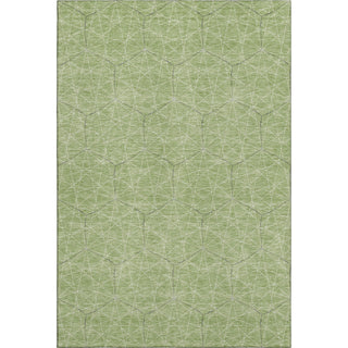 Piper Looms Mayfield Geometric AMF987 Green Machine Washable Area Rug main image