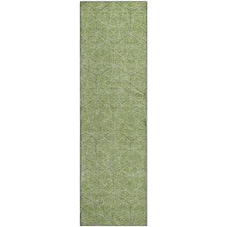 Piper Looms Mayfield Geometric AMF987 Green Machine Washable Area Rug Runner Main Image