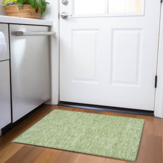 Piper Looms Mayfield Geometric AMF987 Green Machine Washable Area Rug Scatter Lifestyle Image Feature