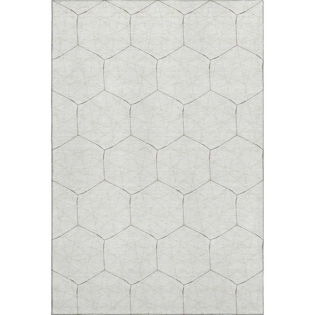 Piper Looms Mayfield Geometric AMF987 Ivory Machine Washable Area Rug main image