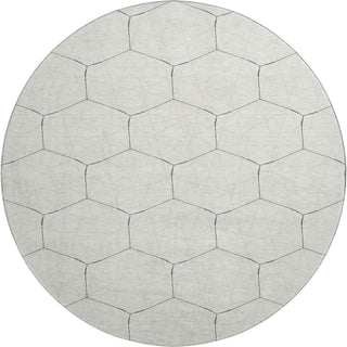 Piper Looms Mayfield Geometric AMF987 Linen Machine Washable Area Rug Round Main Image