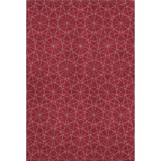Piper Looms Mayfield Geometric AMF987 Red Machine Washable Area Rug main image