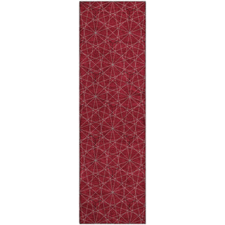 Piper Looms Mayfield Geometric AMF987 Red Machine Washable Area Rug Runner Main Image