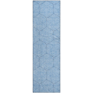 Piper Looms Mayfield Geometric AMF987 Sky Machine Washable Area Rug Runner Main Image