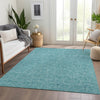 Piper Looms Mayfield Geometric AMF987 Teal Machine Washable Area Rug Lifestyle Image Feature