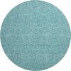 Piper Looms Mayfield Geometric AMF987 Teal Machine Washable Area Rug Round Main Image