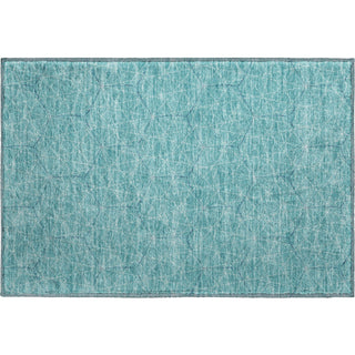 Piper Looms Mayfield Geometric AMF987 Teal Machine Washable Area Rug Scatter Main Image