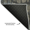Piper Looms Mayfield Squares AMF988 Charcoal Machine Washable Area Rug Backing Image