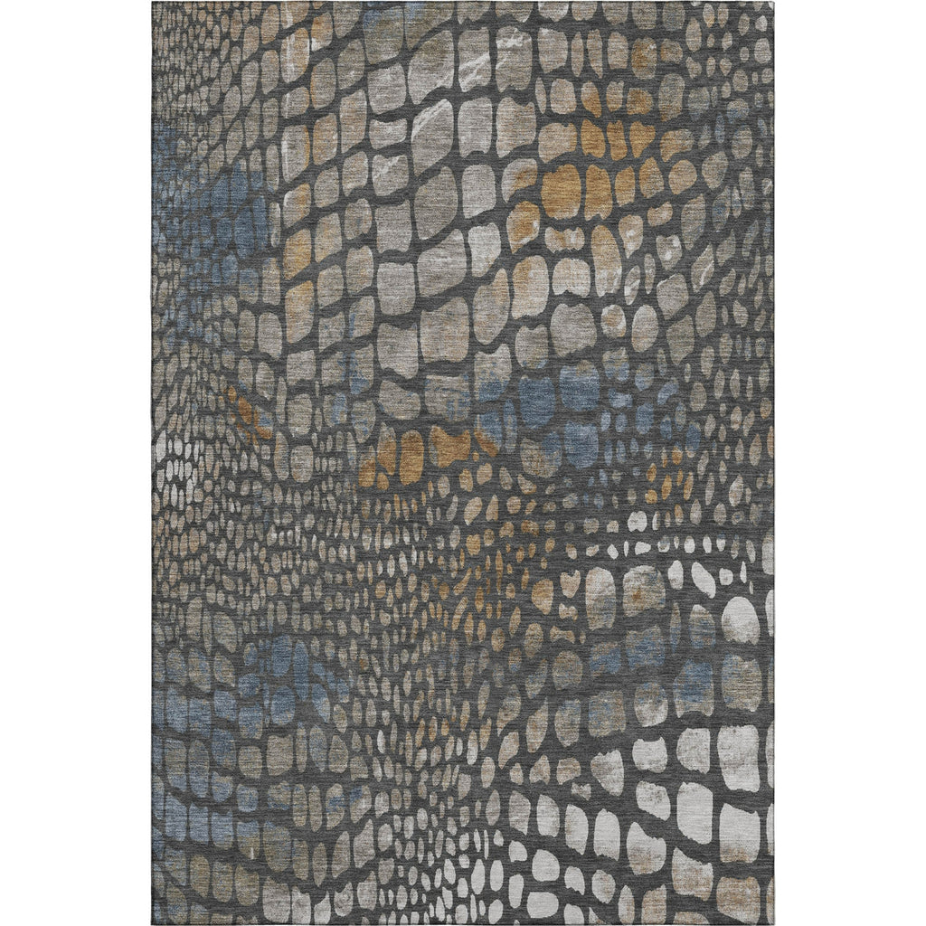 Piper Looms Mayfield Squares AMF988 Charcoal Machine Washable Area Rug main image