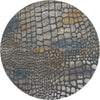 Piper Looms Mayfield Squares AMF988 Charcoal Machine Washable Area Rug Round Main Image