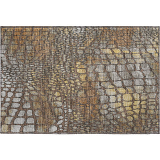Piper Looms Mayfield Squares AMF988 Chocolate Machine Washable Area Rug Scatter Main Image