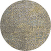 Piper Looms Mayfield Squares AMF988 Gold Machine Washable Area Rug Round Main Image