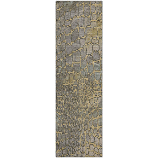 Piper Looms Mayfield Squares AMF988 Gold Machine Washable Area Rug Runner Main Image