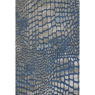 Piper Looms Mayfield Squares AMF988 Navy Machine Washable Area Rug main image